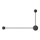 Modern Black Minimalist Linear LED Wall Sconce Nordic Artistic Light for Living Room