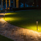 Modern Black Mushroom LED Outdoor Path Light Waterproof IP65 Garden Landscape Pedestal Lamp