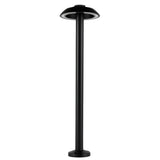 Modern Black Mushroom LED Outdoor Path Light Waterproof IP65 Garden Landscape Pedestal Lamp