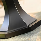 Modern Black Outdoor Fence Post Light Waterproof Aluminum Pillar Lantern Fixture