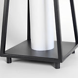 Modern Black Outdoor Floor Lamp Waterproof Portable LED Garden Light with Handle