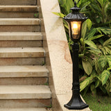 Modern Black Outdoor Lawn Light Waterproof Garden Pathway Lamp for Yard and Villa