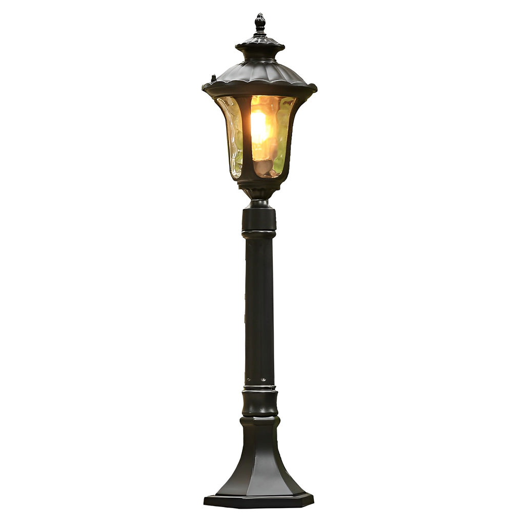 Modern Black Outdoor Lawn Light Waterproof Garden Pathway Lamp for Yard and Villa