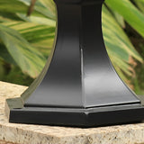 Modern Black Outdoor Lawn Light Waterproof Garden Pathway Lamp for Yard and Villa