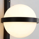 Modern Black Outdoor LED Sconce with Creative Flowerpot Waterproof Garden Wall Light Fixture