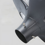 Modern Black Outdoor LED Solar Street Light Waterproof Aluminum Lamp Post for Residential Paths and Gardens