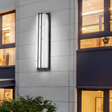 Modern Black Outdoor LED Wall Light IP54 Waterproof Resin Sconce for Garden and Villa
