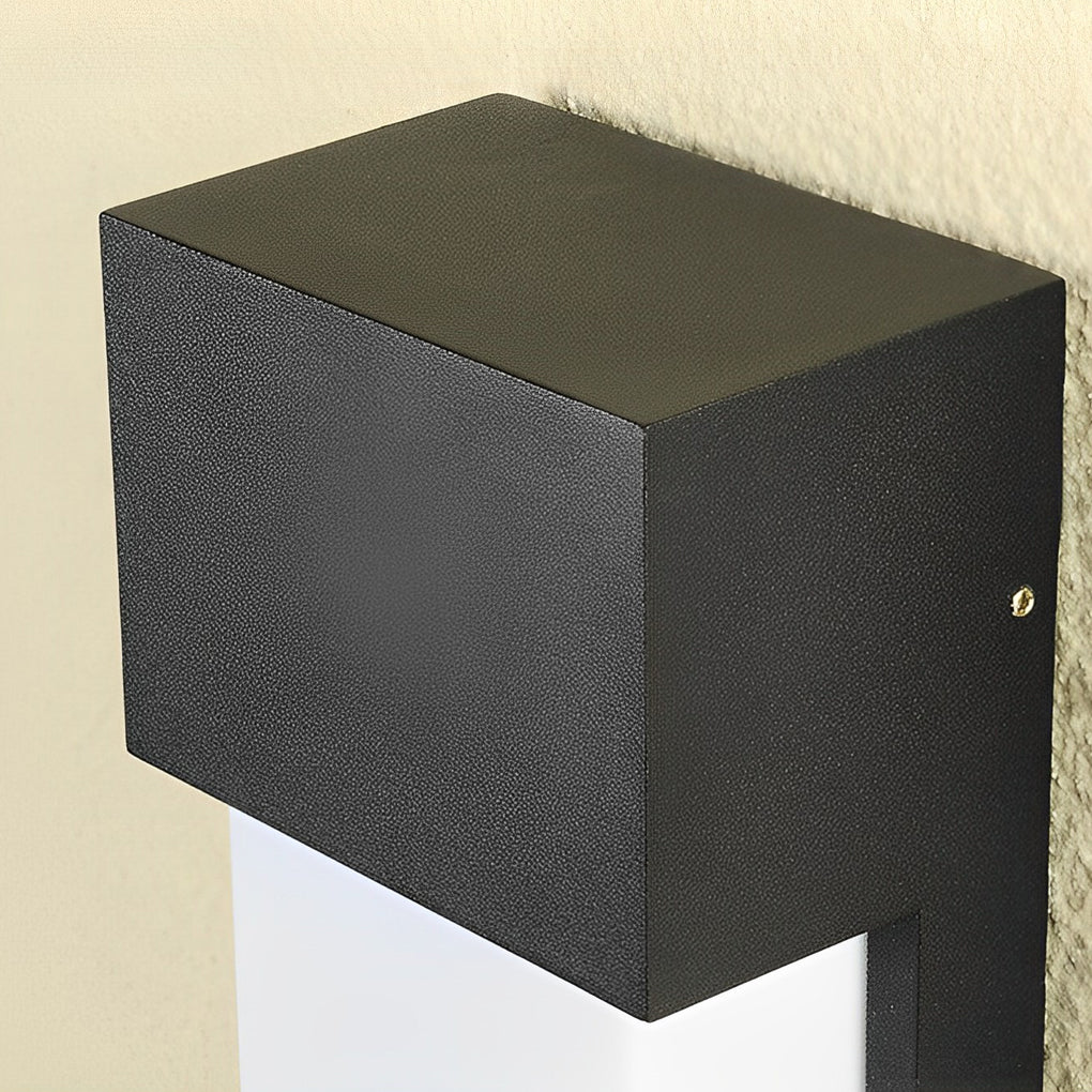 Modern Black Outdoor LED Wall Light Waterproof 10W Aluminum Porch Sconce Fixture