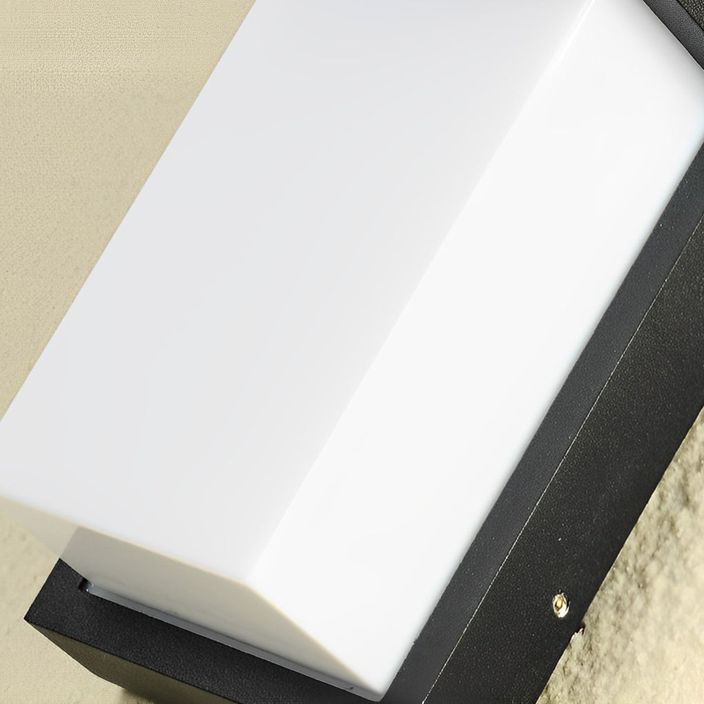 Modern Black Outdoor LED Wall Light Waterproof 10W Aluminum Porch Sconce Fixture