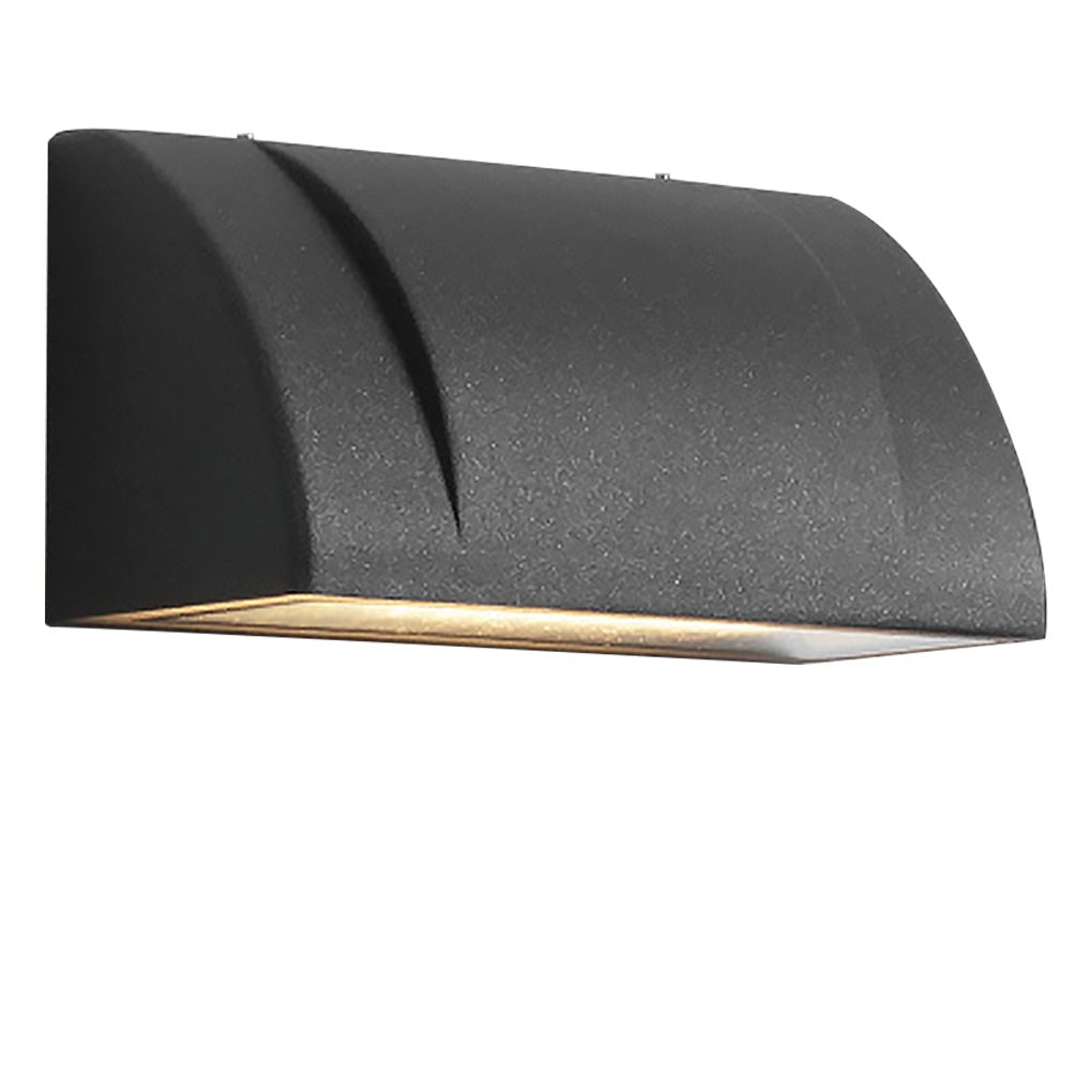 Modern Black Outdoor LED Wall Sconce Waterproof Exterior Light for Garden and Patio