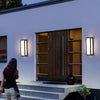 Modern Black Outdoor LED Wall Sconce with Motion Sensor IP65 Waterproof Lighting for Porch Garden