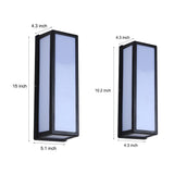 Modern Black Outdoor LED Wall Sconce with Motion Sensor IP65 Waterproof Lighting for Porch Garden