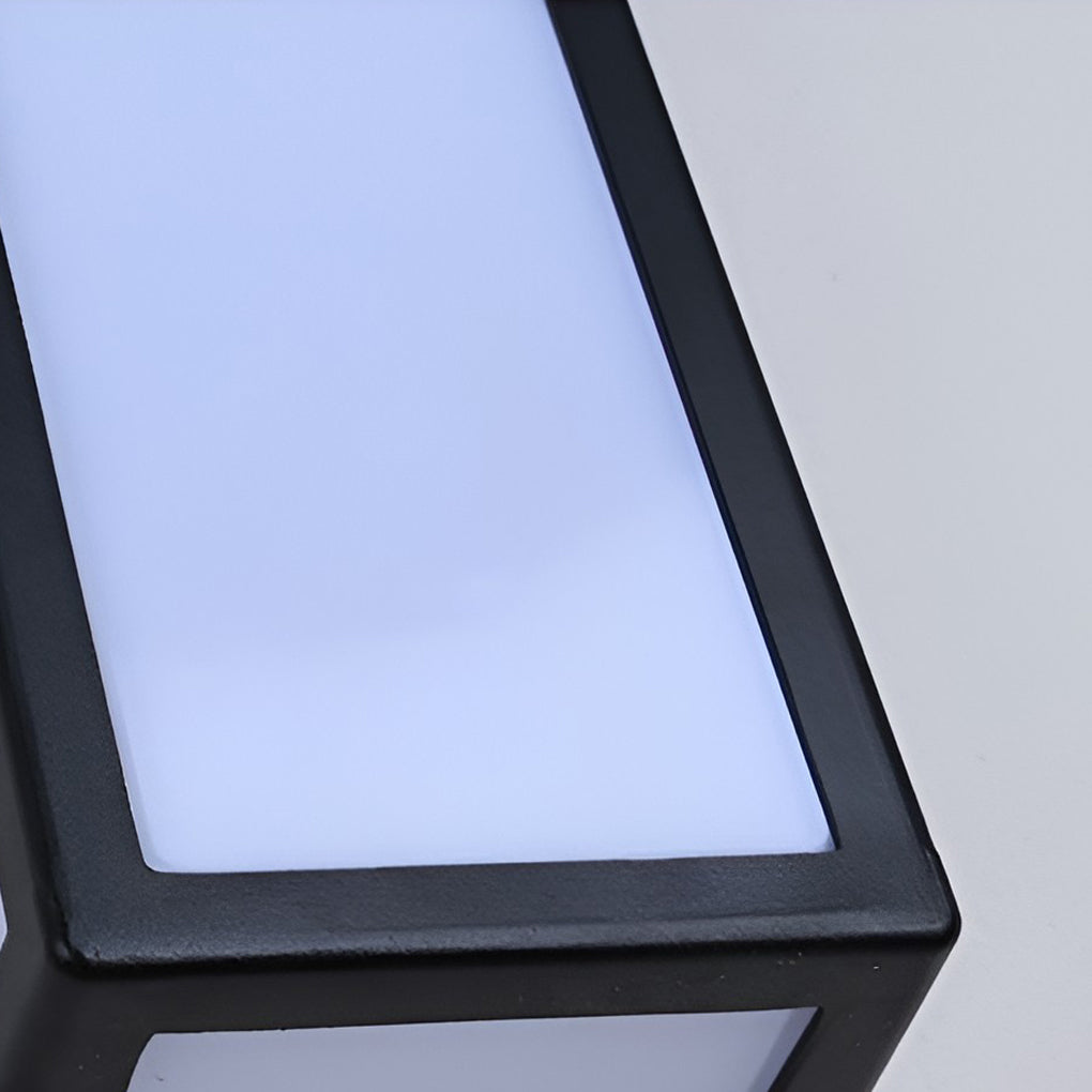 Modern Black Outdoor LED Wall Sconce with Motion Sensor IP65 Waterproof Lighting for Porch Garden