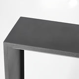 Modern Black Outdoor Pathway Lighting with Frosted Mountain Glass Scenery Design