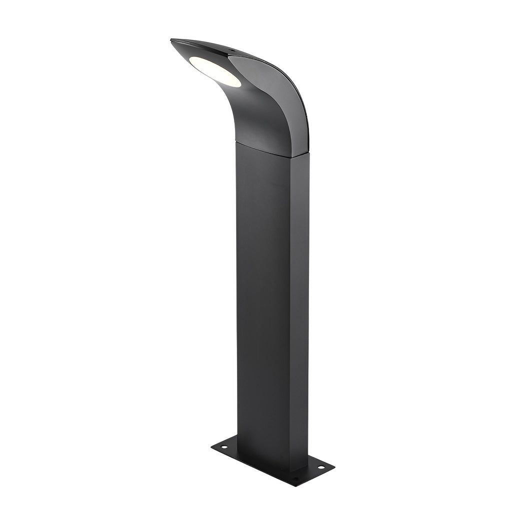 Modern Black Outdoor Pathway Lights Waterproof IP65 COB LED Garden Landscape Bollard Lighting