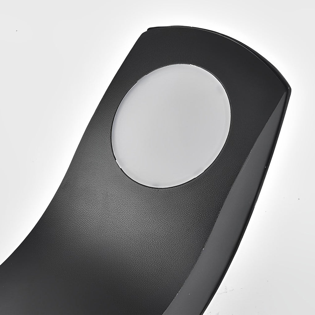 Modern Black Outdoor Pathway Lights Waterproof IP65 COB LED Garden Landscape Bollard Lighting