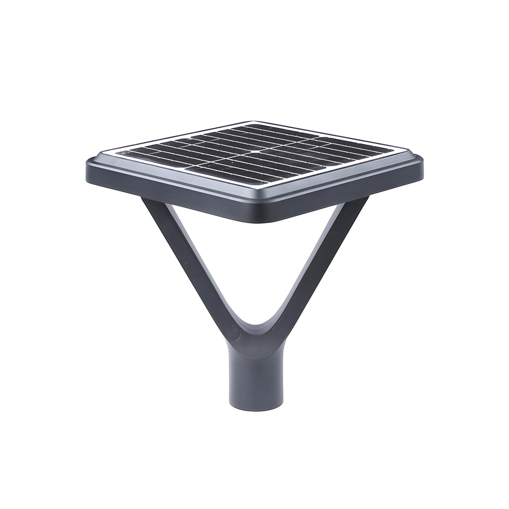 Modern Black Outdoor Solar Lamp Post Light Waterproof LED Street Lighting for Garden Path