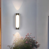 Modern Black Outdoor Wall Sconce IP65 Waterproof LED Up and Down Exterior Aluminum Light Fixture