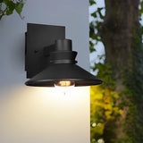 Modern Black Outdoor Wall Sconce Waterproof European Style Exterior Lighting Fixture