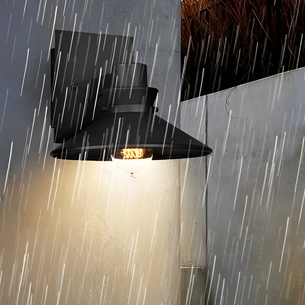Modern Black Outdoor Wall Sconce Waterproof European Style Exterior Lighting Fixture