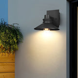 Modern Black Outdoor Wall Sconce Waterproof European Style Exterior Lighting Fixture