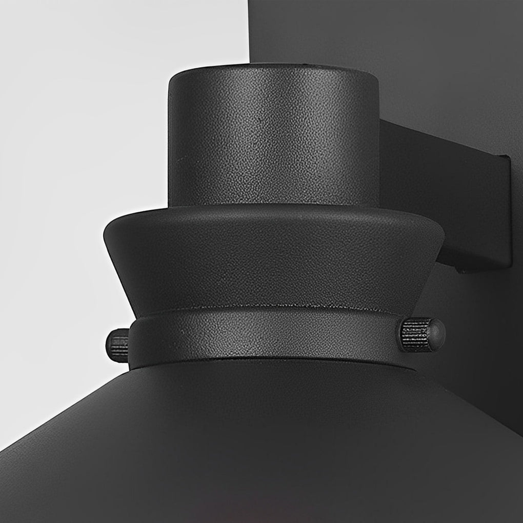 Modern Black Outdoor Wall Sconce Waterproof European Style Exterior Lighting Fixture