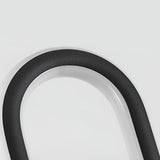 Modern Black Oval Ring LED Landscape Light Waterproof Solar Powered Outdoor Pathway Lamp