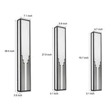 Modern Black Rectangular LED Outdoor Wall Sconce Waterproof IP65 Exterior Light for Porch and Villa