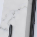 Modern Black Resin Outdoor LED Wall Sconce Waterproof Exterior Light for Balcony Garden