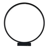 Modern Black Ring LED Landscape Pathway Lighting Waterproof Outdoor Circular Lawn Lamp