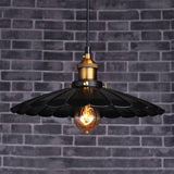 Modern Black Skirt Pendant Light Iron Hanging Lamp for Kitchen and Dining Room