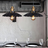 Modern Black Skirt Pendant Light Iron Hanging Lamp for Kitchen and Dining Room