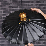 Modern Black Skirt Pendant Light Iron Hanging Lamp for Kitchen and Dining Room
