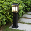 Modern Black Solar Path Lights Waterproof Outdoor Garden Landscape LED Lighting