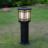 Modern Black Solar Path Lights Waterproof Outdoor Garden Landscape LED Lighting