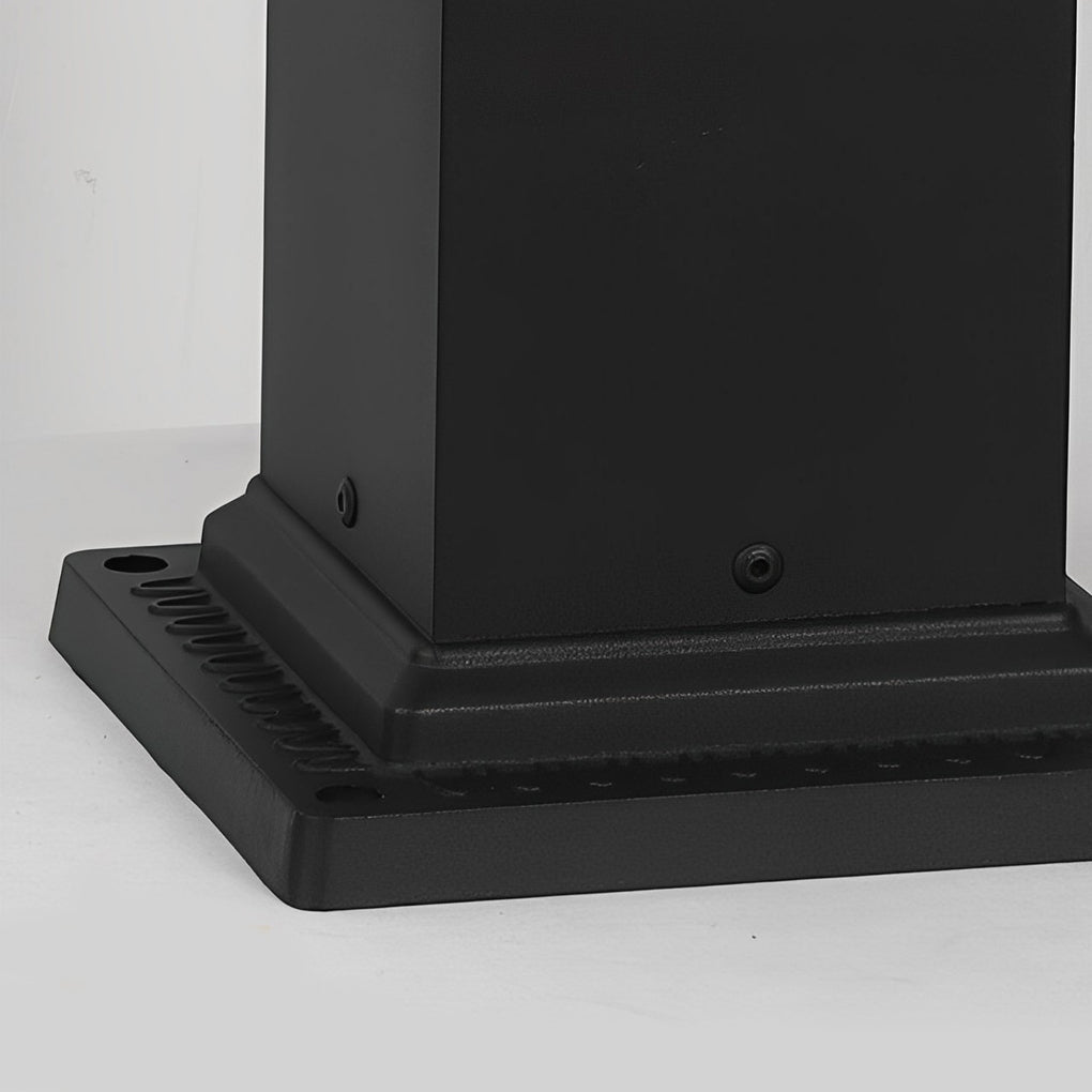 Modern Black Solar Path Lights Waterproof Outdoor Garden Landscape LED Lighting