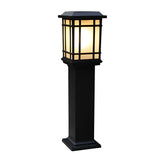 Modern Black Solar Path Lights Waterproof Outdoor Garden Landscape LED Lighting