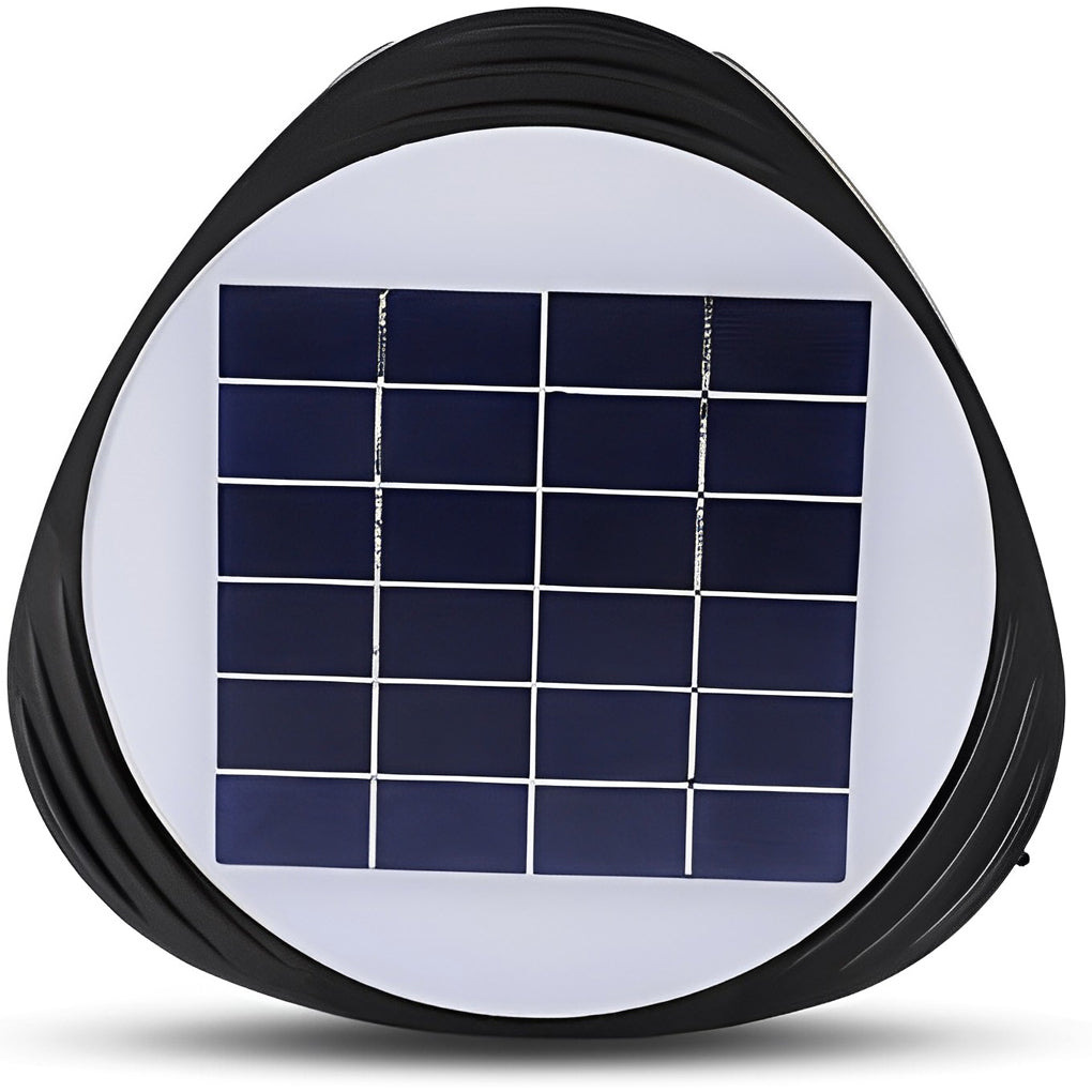 Modern Black Solar Powered LED Outdoor Wall Sconce Waterproof Exterior Lighting for Garden Backyard