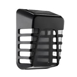 Modern Black Solar Powered LED Outdoor Wall Sconce Waterproof Exterior Security Lighting for Fence Garden Yard