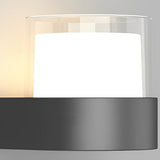 Modern Black Solar Powered Outdoor LED Wall Sconces Waterproof IP54 Exterior Lights for Garden and Porch