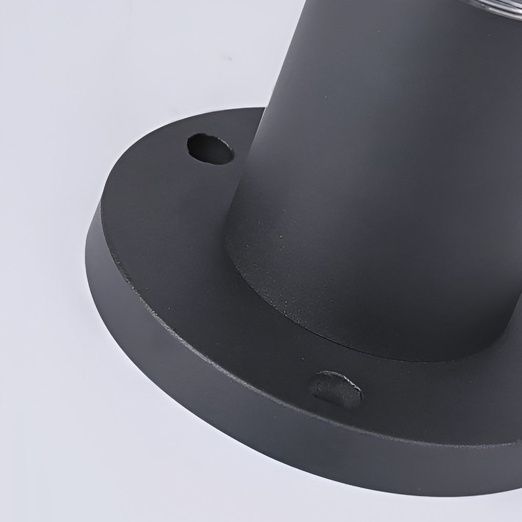 Modern Black Solar Powered Pathway Lights with Dusk to Dawn Sensor and Three Color Temperature Modes