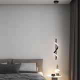 Modern Black Spiral LED Wall Sconce and Pendant Light with 3 Step Dimming for Home Decor