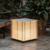 Modern Black Square Grid Outdoor LED Garden Post Lamp Waterproof IP65 Path Light