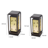 Modern Black Square LED Outdoor Pathway Light Waterproof Garden Lawn Lamp