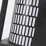 Modern Black Square LED Outdoor Post Light Waterproof Pathway Lamp for Backyard Landscaping