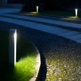 Modern Black Square Outdoor LED Post Light Waterproof 5W Pathway Lighting for Gardens
