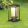 Modern Black Square Solar Landscape Pathway Lights Waterproof Outdoor Garden Lawn Lighting