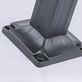 Modern Black Square Solar LED Outdoor Path Lights for Garden and Driveway Pathways