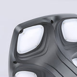 Modern Black Square Solar LED Outdoor Path Lights for Garden and Driveway Pathways