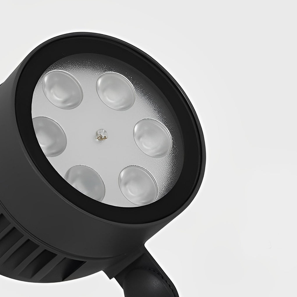 Modern Black Waterproof LED Landscape Spotlight Adjustable Outdoor Garden Path Light 6W